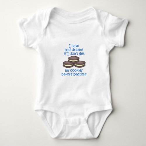 Cookies Before Bedtime Baby Bodysuit