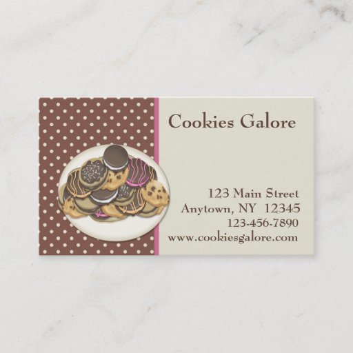 Customizable Cookies Business Card