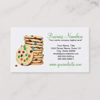 Cookies Business Cards by CarriesCamera at Zazzle