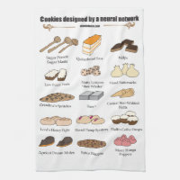 Cookies by AI Weirdness - Kitchen towel