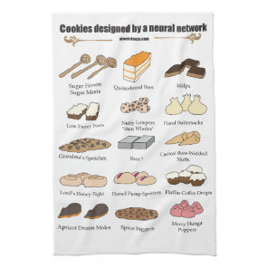 Cookies by AI Weirdness - Kitchen towel