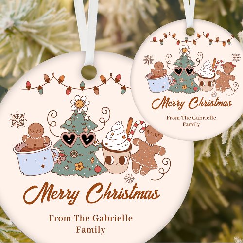 Cookies Christmas Birthday Party Ceramic Ornament