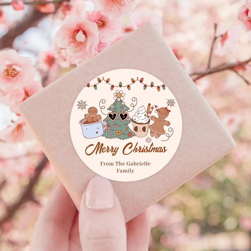 Cookies Christmas Birthday Party  Classic Round Sticker