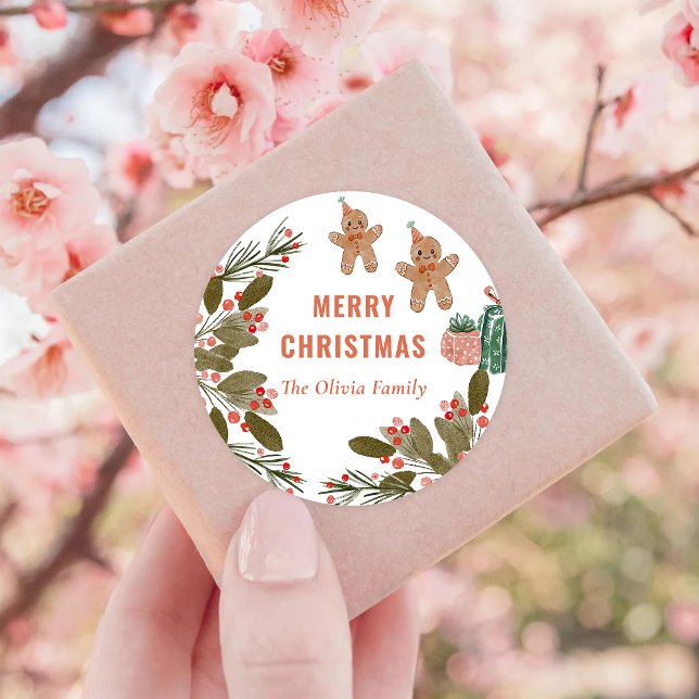 Cookies Christmas Party  Classic Round Sticker (Creator Uploaded)