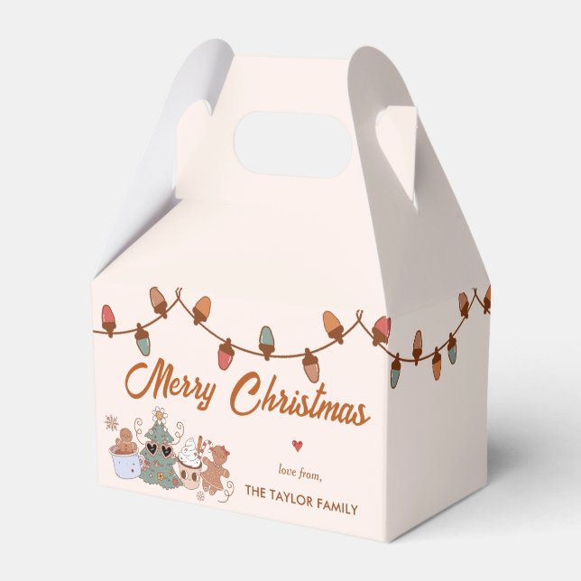 Cookies Christmas Party  Favor Boxes (Front Side)