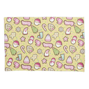Cookies Christmas Yellow Pillow Case
