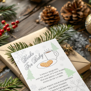 Cookies & Cocoa Baby Shower Books For Baby Enclosure Card