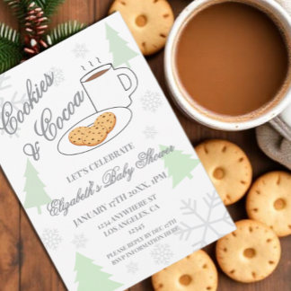 Cookies & Cocoa Baby Shower Invitation