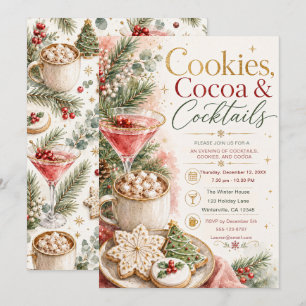 Cookies, Cocoa & Cocktails Invitation