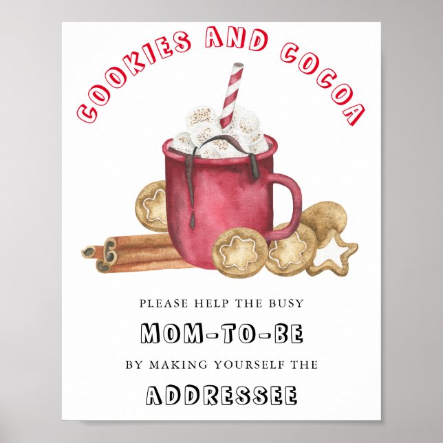 Cookies & Cocoa - Help the Busy Mom-to-Be  Poster (Front)