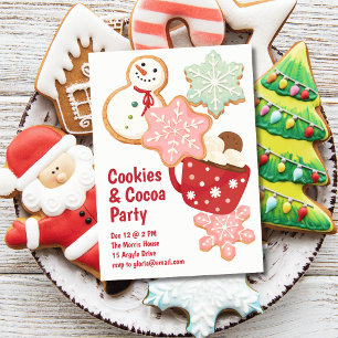 Cookies & Cocoa Holiday Party Invitation