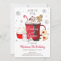 Cookies & Cocoa Hot Cocoa Winter Birthday Invitation