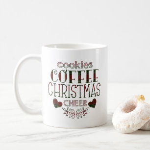 Cookies Coffee Christmas Cheer Personalized Quote Coffee Mug