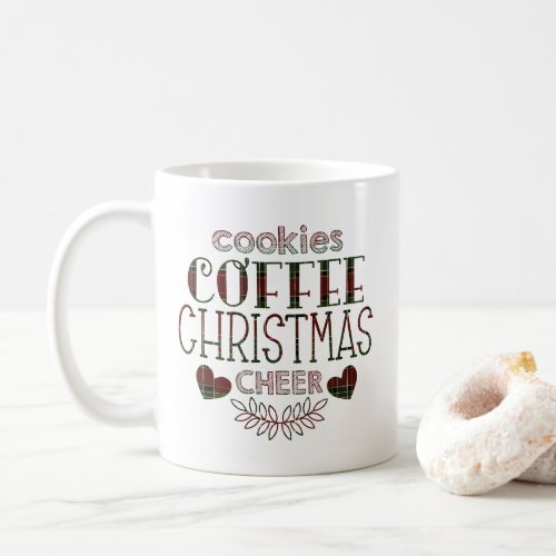 Cookies Coffee Christmas Cheer Personalized Quote Coffee Mug