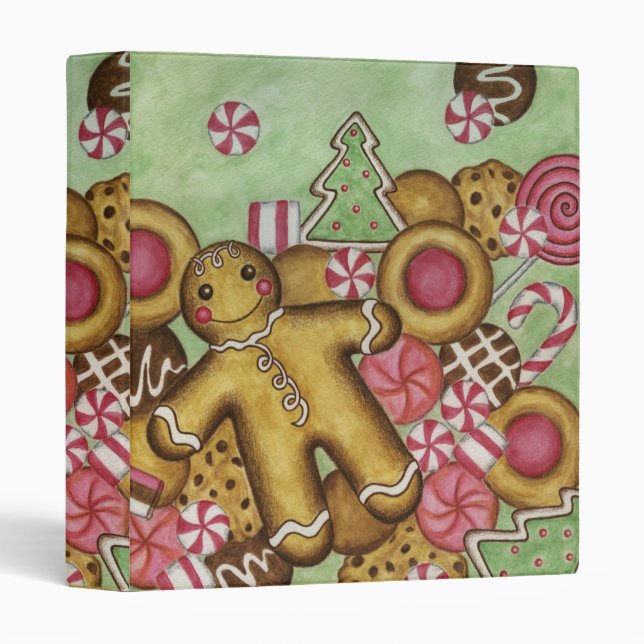 Cookies Cookbook Recipe Kitchen Binder Gift (Front/Spine)