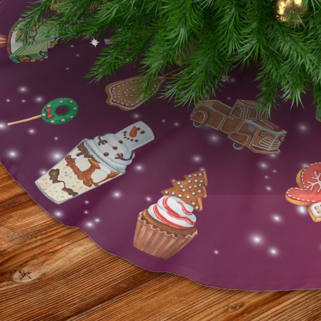 Cookies, Cupcakes and Cocoa Brushed Polyester Tree Skirt (Creator Uploaded)