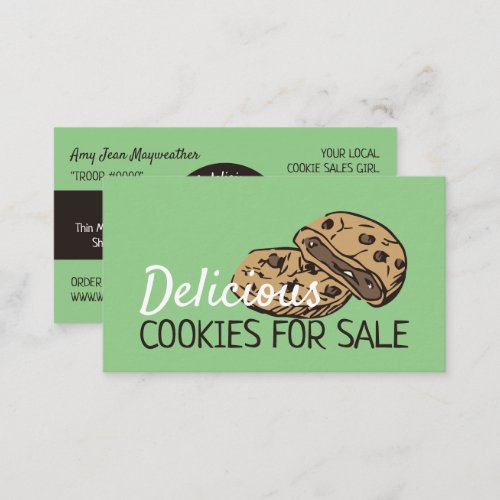 Cookies Design Cookie Sales Fundraising Card
