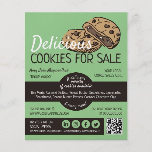 Cookies Design Cookie Sales Fundraising Flyer