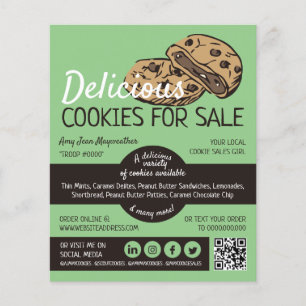Cookies Design, Cookie Sales Fundraising Flyer