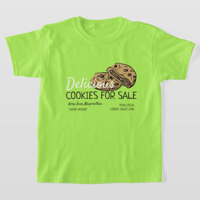 Cookies Design, Cookie Sales Fundraising T-Shirt (Laydown)