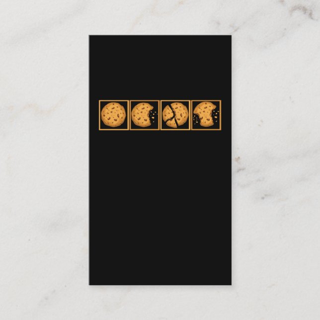 Cookies Dessert Food Lover Biscuit Eater Business Card (Front)