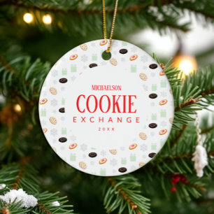 Cookies Exchange Party Ceramic Ornament