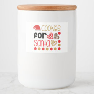 Cookies for Santa 2 Food Container Label Storage