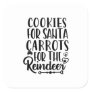 Cookies For Santa Carrots For The Reindeer Square Sticker
