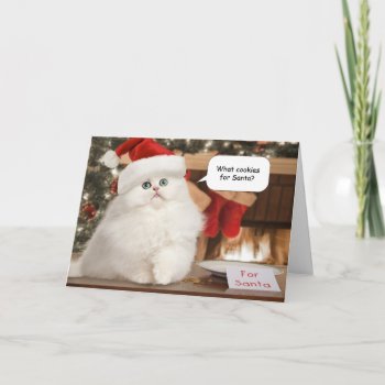 Cookies For Santa Christmas Card by lamessegee at Zazzle