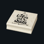 Cookies for Santa Christmas rubber stamp<br><div class="desc">Cookies for Santa Christmas rubber stamp 
Transform any craft project with these personalized maple wood art stamps. Leave a customized impression by uploading a design,  image,  pattern,  or text onto our site and make a unique wood stamp.</div>