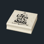 Cookies for Santa Christmas rubber stamp<br><div class="desc">Cookies for Santa Christmas rubber stamp 
Transform any craft project with these personalized maple wood art stamps. Leave a customized impression by uploading a design,  image,  pattern,  or text onto our site and make a unique wood stamp.</div>