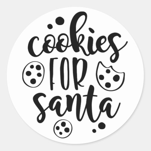Cookies for santa Christmas sticker