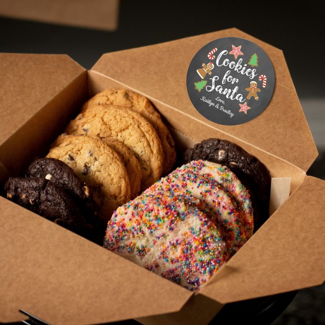 Cookies For Santa Classic Round Sticker (Creator Uploaded)