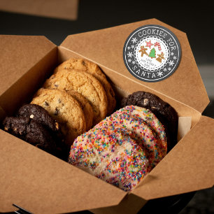 Cookies For Santa Classic Round Sticker