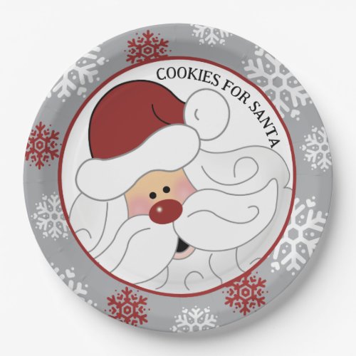 Cookies for Santa Claus Adorable ArtbyJess Paper Plates