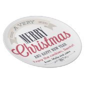 Cookies for Santa Dinner Plate (Right Side)