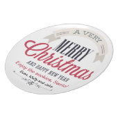 Cookies for Santa Dinner Plate (Left Side)