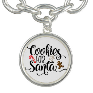 Cookies for Santa Fun Christmas Bracelet