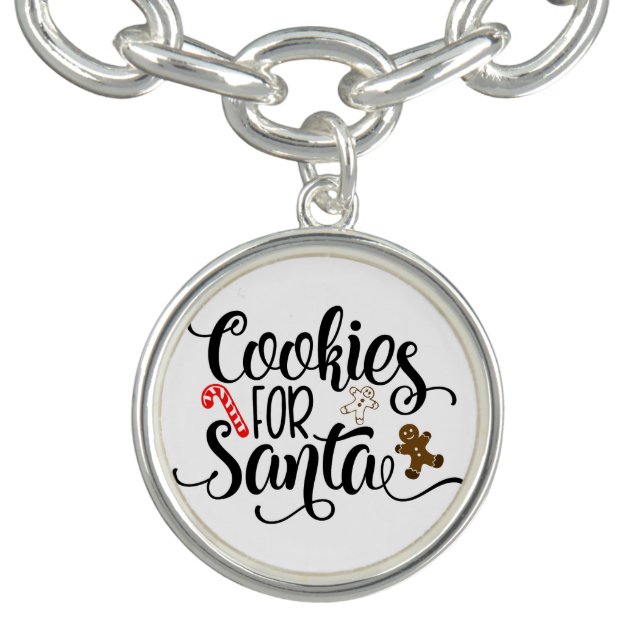 Cookies for Santa Fun Christmas Bracelet (Design)