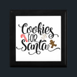 Cookies for Santa Fun Christmas Gift Box<br><div class="desc">🎄 It's the most wonderful time of the year! And I have just the design to get you in the festive spirit. Introducing my creation, 'Cookies for Santa'! With a playful trendy font, this design is perfect for all your holiday fashion and home decor items, this design will be the...</div>