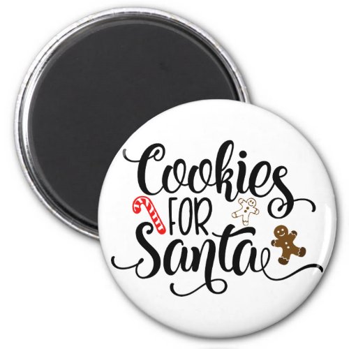 Cookies for Santa Fun Christmas Magnet