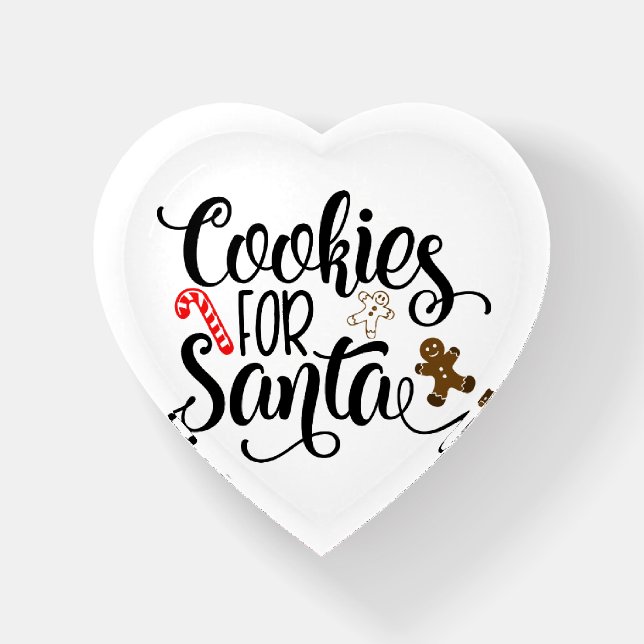 Cookies for Santa Fun Christmas Paperweight (Front)