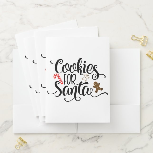 Cookies for Santa Fun Christmas Pocket Folder (In Situ)