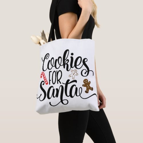Cookies for Santa Fun Christmas Tote Bag