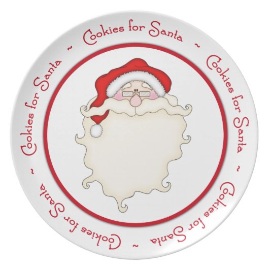 Cookies for Santa Plate (Front)