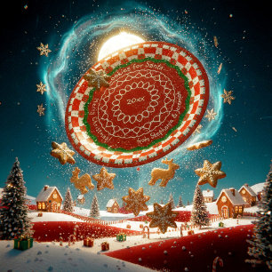 Cookies For Santa Red Green Merry Christmas Paper Plates