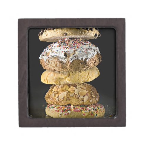 Cookies in a stack jewelry box