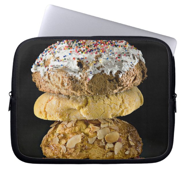 Cookies in a stack laptop sleeve (Front)