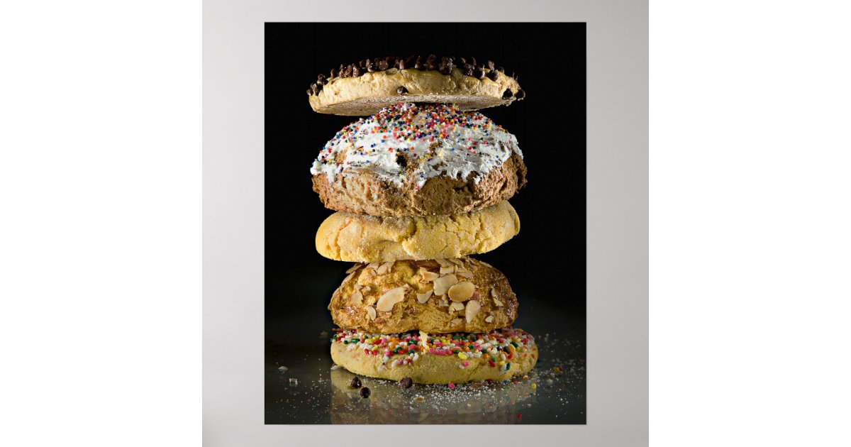 Cookies in a stack poster | Zazzle