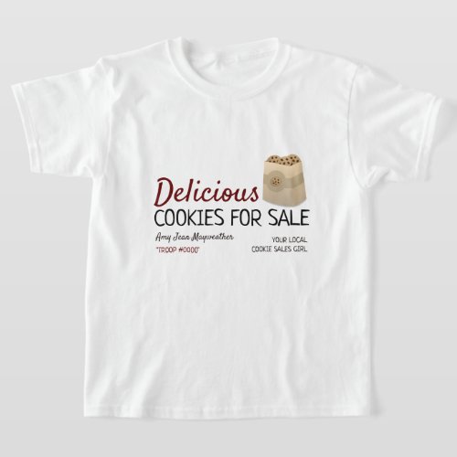 Cookies in Bag Cookie Sales Fundraising T_Shirt